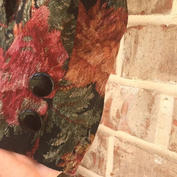 S.L. Fashions Vintage Floral Wrap Dress - Picture 4 of 12